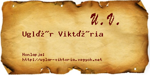 Uglár Viktória névjegykártya
